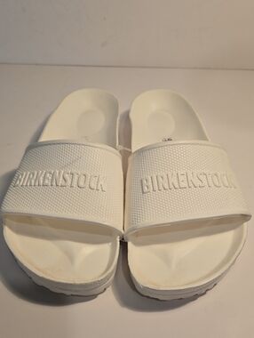 Birkenstock Barbados Slides Unisex Sandals  White 9 - 9.5 W 7 - 7.5 M